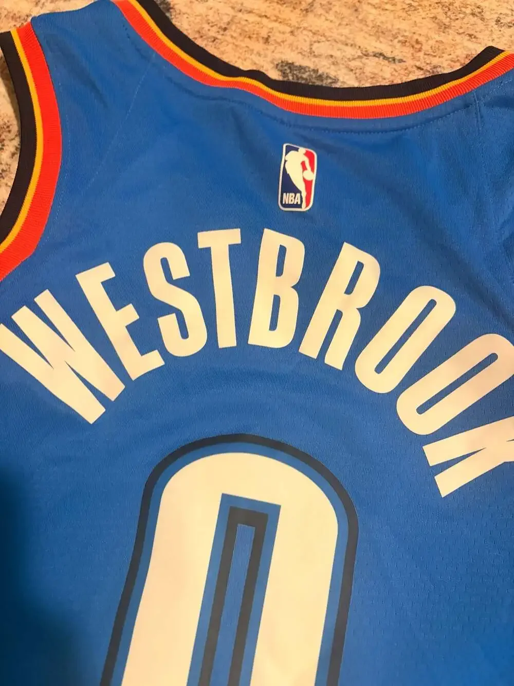 Nike Russell Westbrook Oklahoma City Thunder Icon Edition Swingman Jersey 44